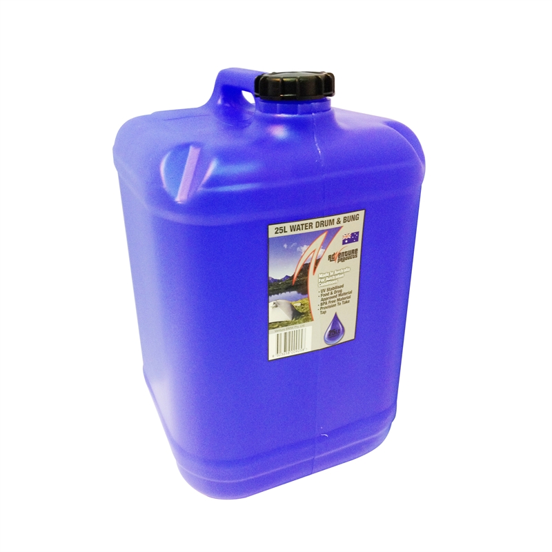 Icon Plastics 25L Blue Tint Water Storage Drum With Bung | Bunnings