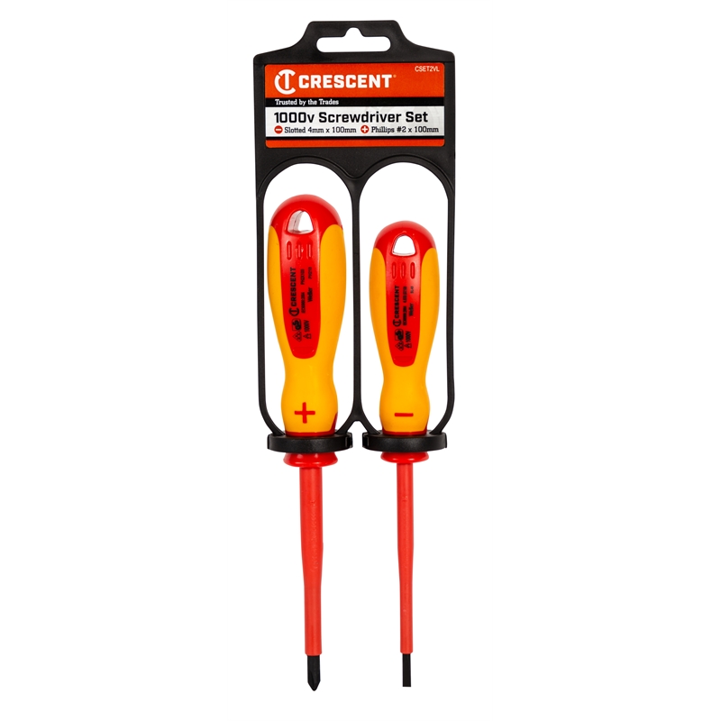 Crescent 1000V 2 Piece Insulated Screwdriver Set Bunnings Warehouse