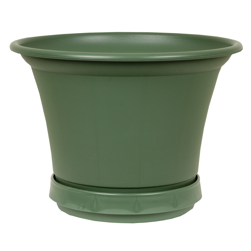 Yates 400mm Tuscan Caulfield Green Round Plastic Pot I/N 2940490 ...