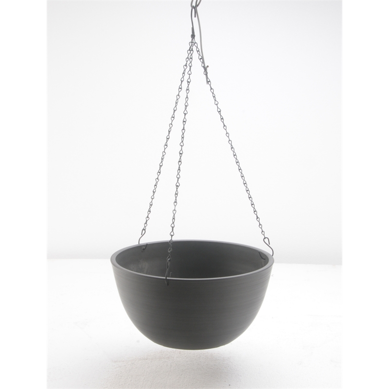 Eden 410mm Green Earth Hanging Basket Charcoal Bunnings Warehouse Eden 410mm Green Earth Hanging Basket Charcoal