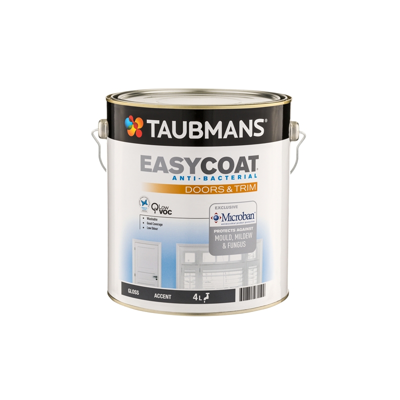 Taubmans Easy Coat 4L Doors & Trims Gloss Accent Interior Paint I/N