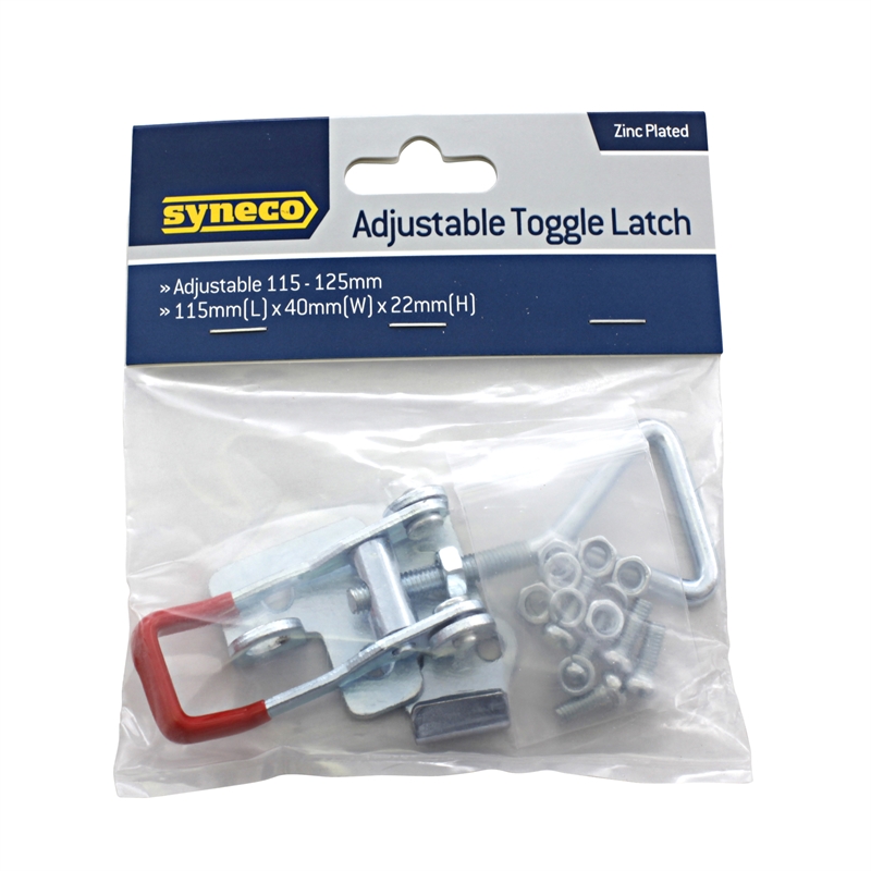 Syneco 115 125mm Zinc Plated Adjustable Toggle Latch Bunnings Warehouse