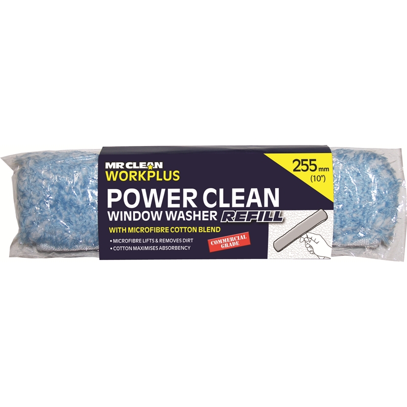 Mr Clean 255mm Workplus Window Washer Squeegee Refill I/N 4460425