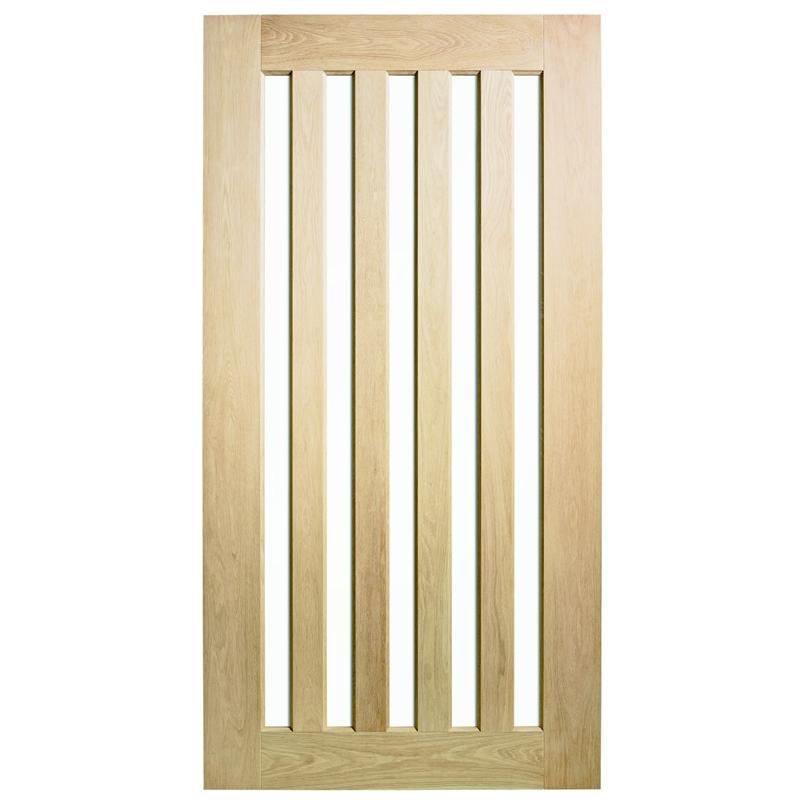 Corinthian Doors 1200 x 2040 x 40mm Blonde Oak AWOWS 5VG Translucent