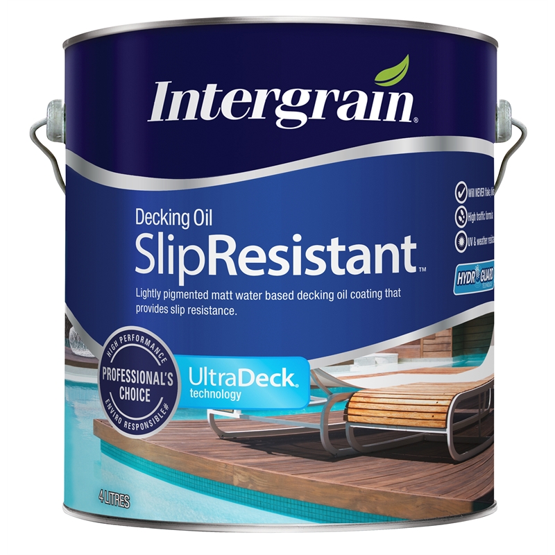 Intergrain 4L SlipResistant Decking Oil | Bunnings Warehouse