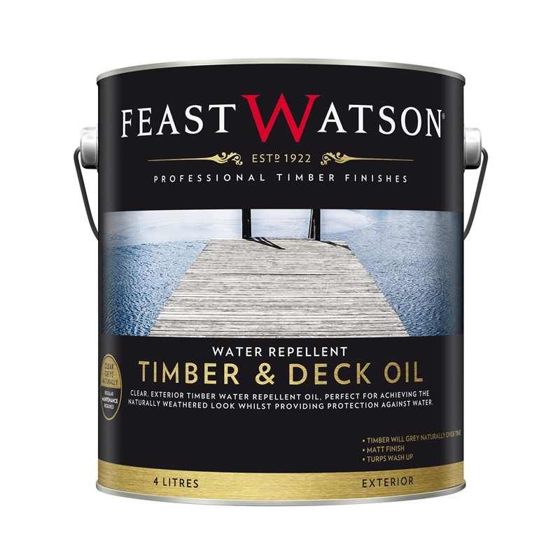 Feast Watson 4L Water Repellent Timber And Deck Oil Bunnings Warehouse