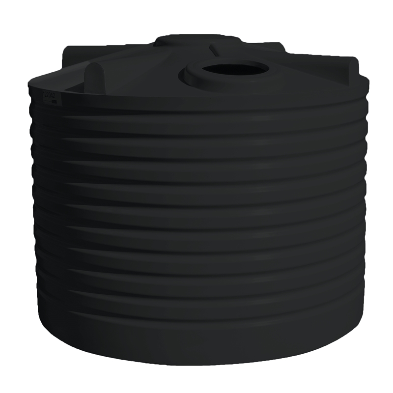 Clark Tanks 5000L Squat Round Poly Water Tank - Charcoal