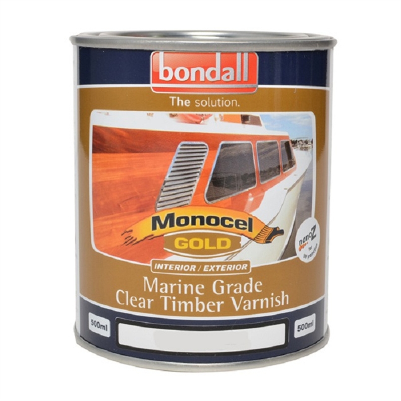 Bondall Monocel Gold 500ml Teak Marine Grade Stain and Varnish I/N