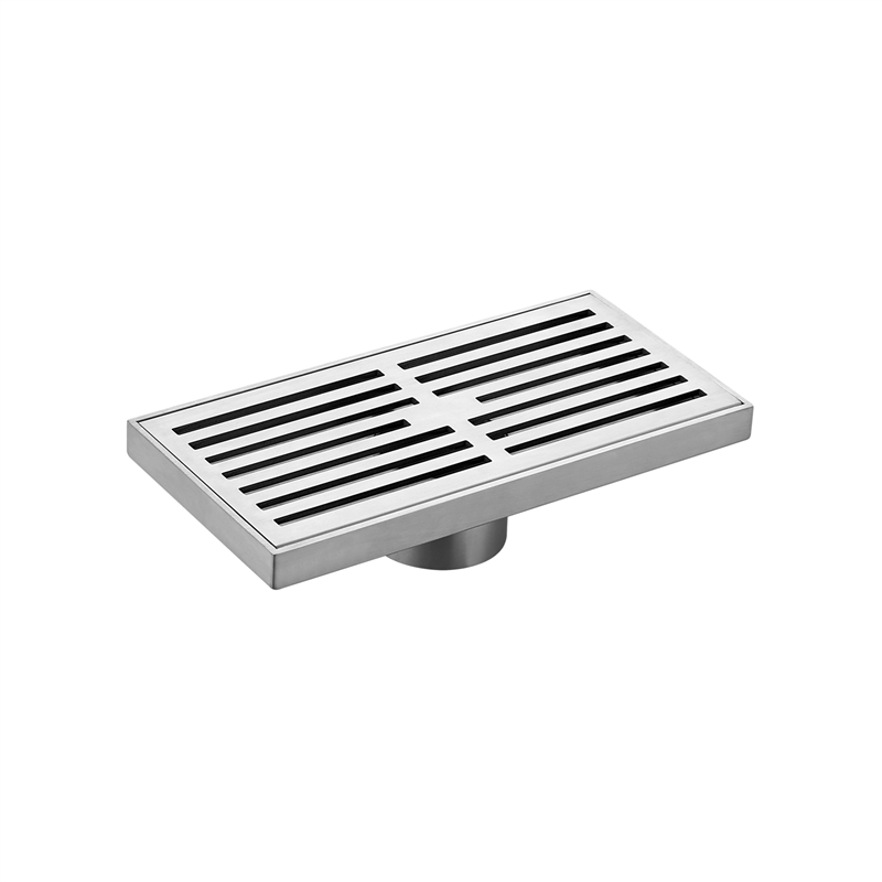 Kinetic 200mmL Rectangular Slotted Stainless Steel Floor Grate