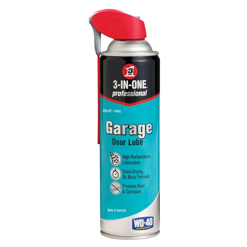 Minimalist Garage Roller Door Track Lubricant with Simple Decor