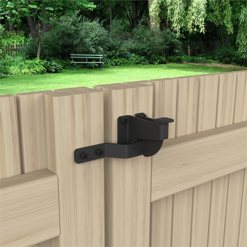 Zenith Matte Black D Pattern Gate Latch | Bunnings Warehouse