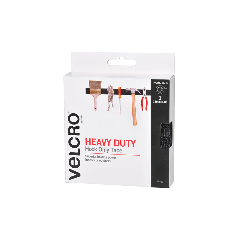 Velcro Brand 25mm X 3m Black Heavy Duty Hook Only Tape Bunnings Velcro Brand 25mm X 3m Black Heavy Duty Hook Only Tape