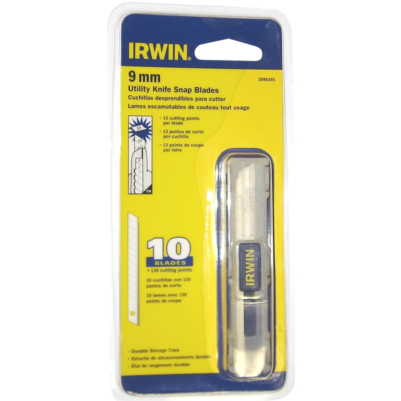 IRWIN 9mm Carbon Snap Off Blades - 10pk | Bunnings Warehouse