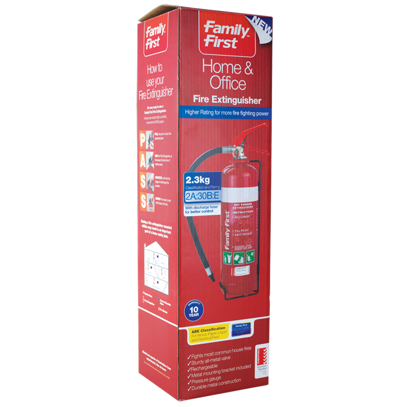 Family First 2.3kg Fire Extinguisher With Hose Bunnings Warehouse