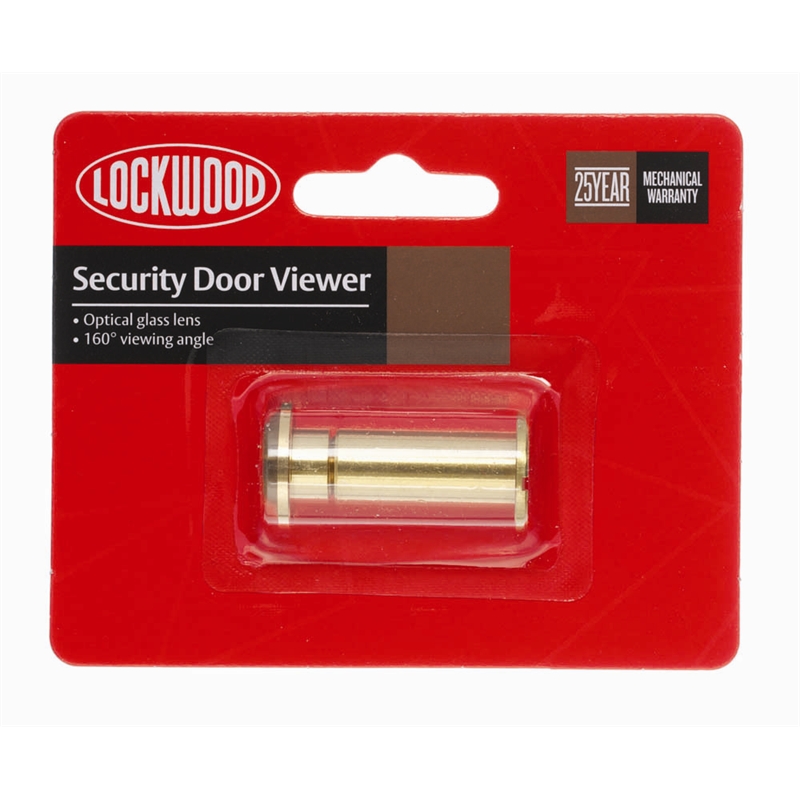 Lockwood 160° Polished Brass Door Viewer | Bunnings Warehouse