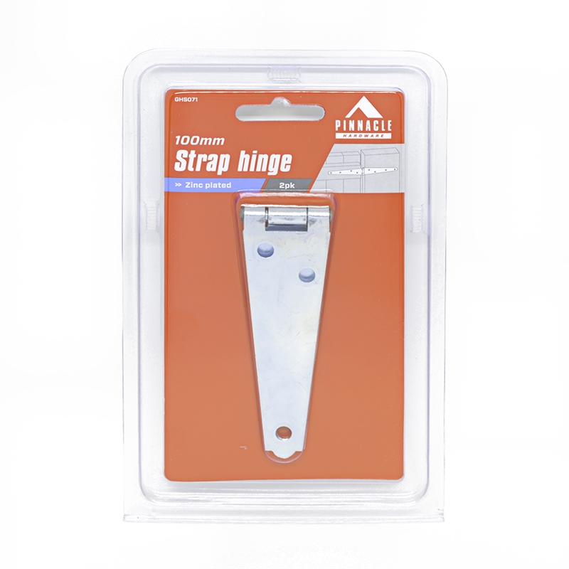 Pinnacle 100mm Zinc Plated Strap Hinge 2 Pack Bunnings Warehouse
