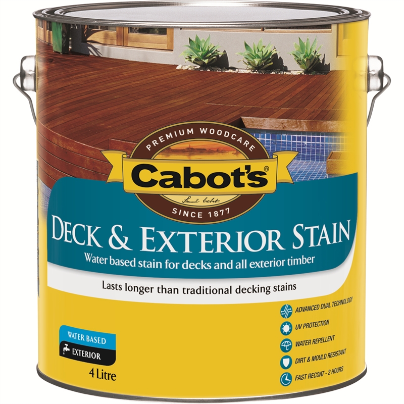 Cabot's 4L October Brown Water Based Deck & Exterior Timber Stain