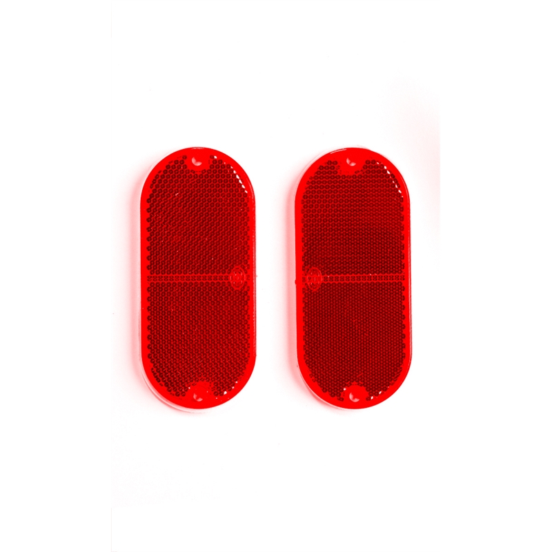 Sandleford Red Oval Reflector - 2 Pack | Bunnings Warehouse