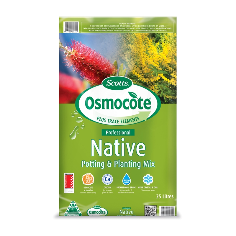 Osmocote 25l Professional Native Potting Mix Bunnings Warehouse 