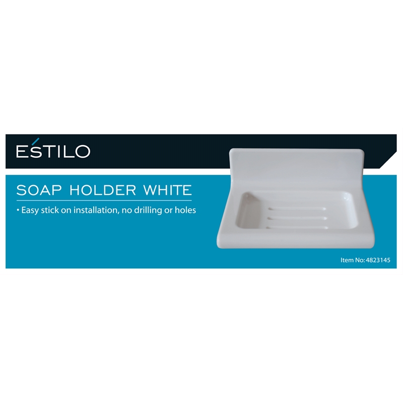 Estilo White Soap Holder Bunnings Warehouse