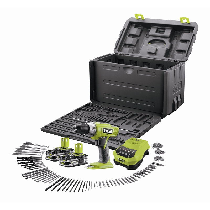 Ryobi One+ 18V Hammer Drill Kit I/N 6210637 Bunnings Warehouse