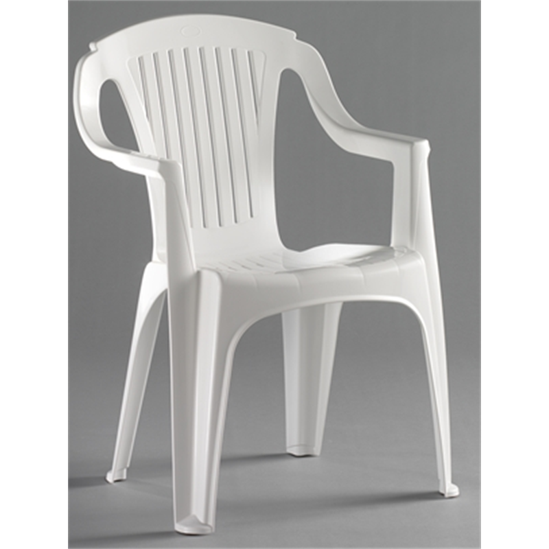 Marquee Rimini Low Back White Resin Chair I/N 3191123 | Bunnings Warehouse