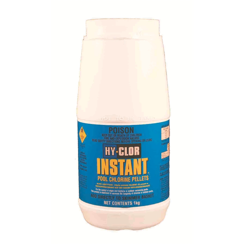 HyClor 1kg Instant Pool Chlorine Pellets I/N 3092939 Bunnings Warehouse