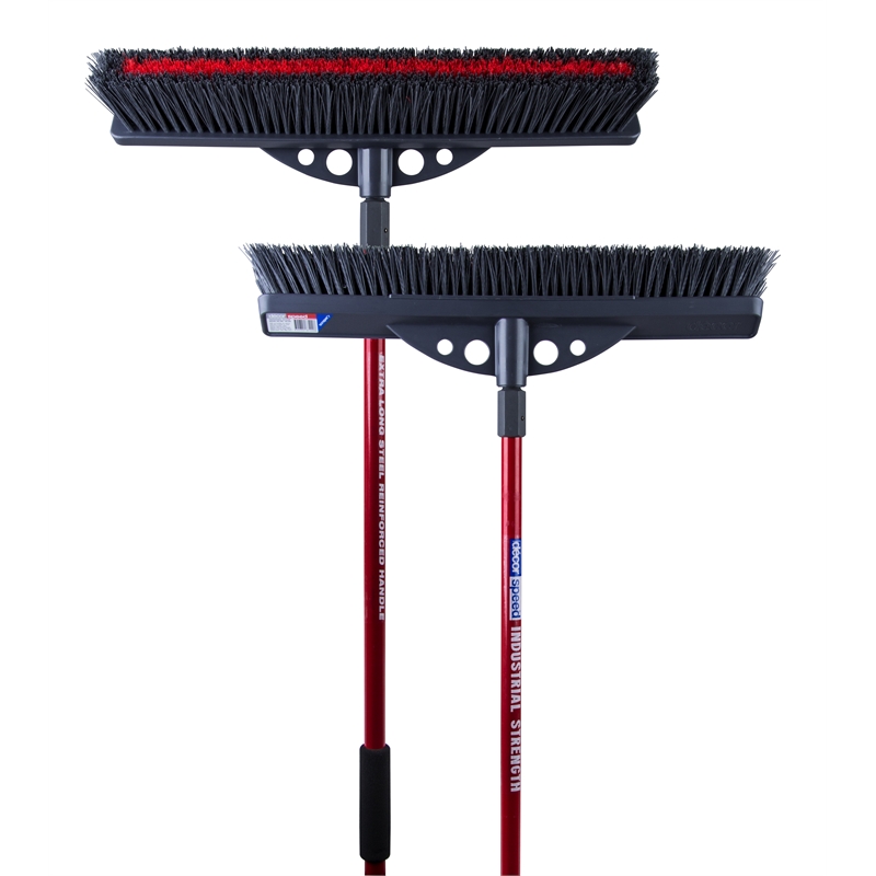 Decor 600mm Dual Bristle Professional Broom I/N 4481840 Bunnings