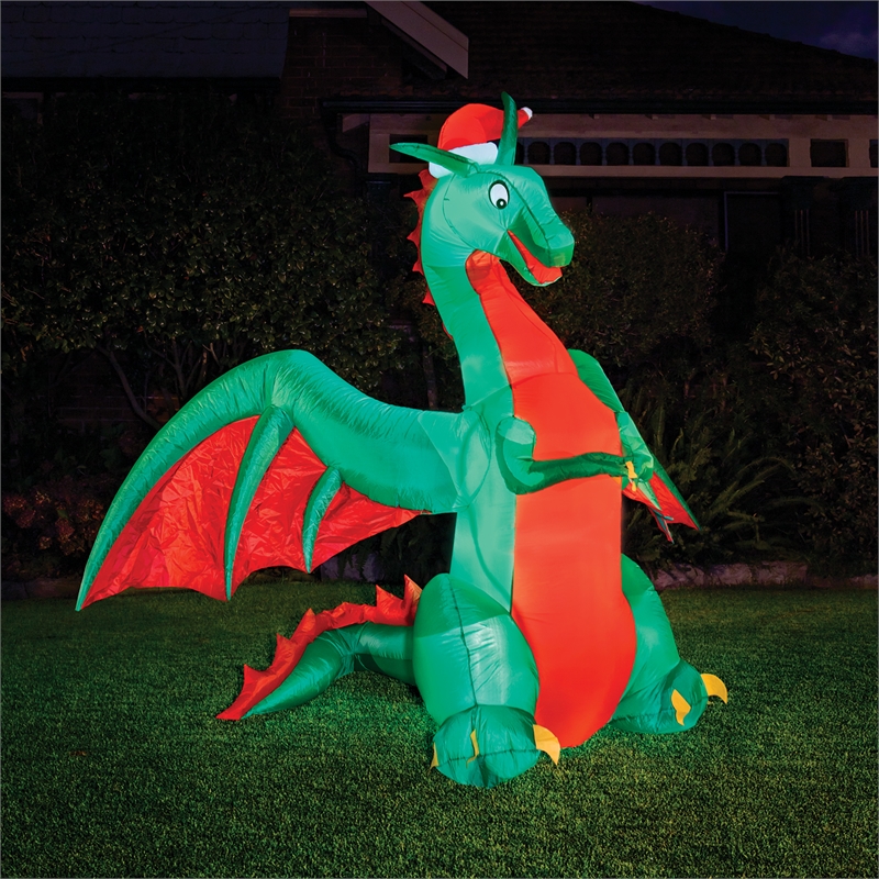 inflatable yard dragon