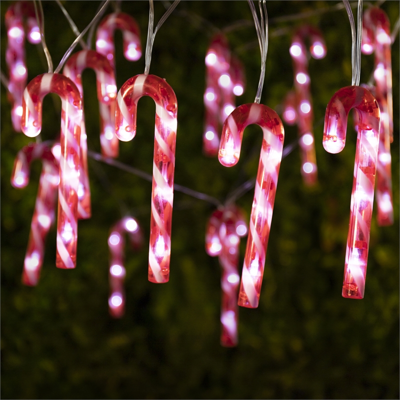 Lytworx 20 Candy Cane String Solar Lights Bunnings Warehouse