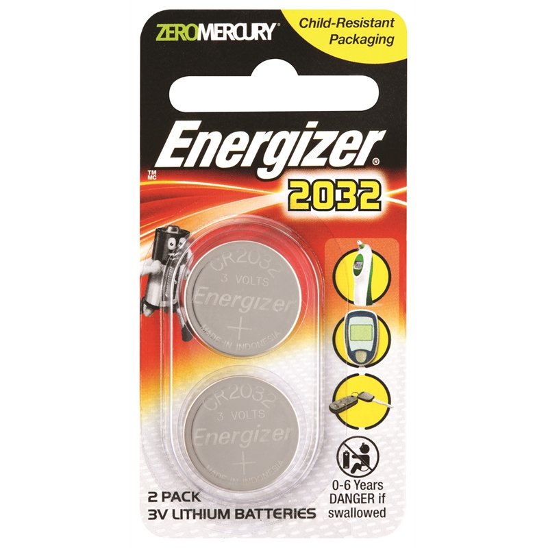 Energizer CR2032 Lithium Battery 2 Pack Bunnings Warehouse