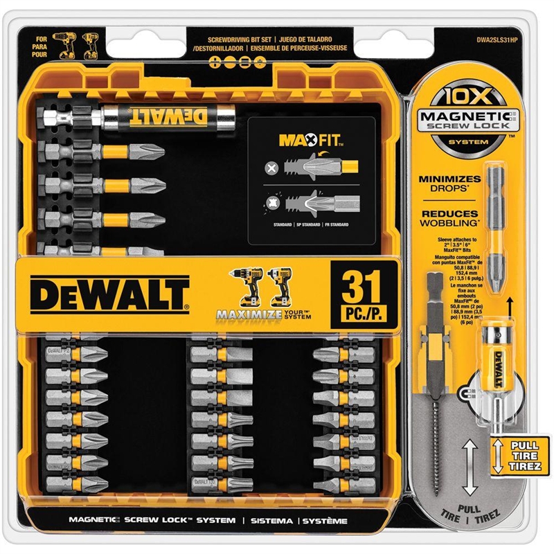 DeWALT 31 Piece Maxfit Screwdriver Set With Sleeve Bunnings Warehouse