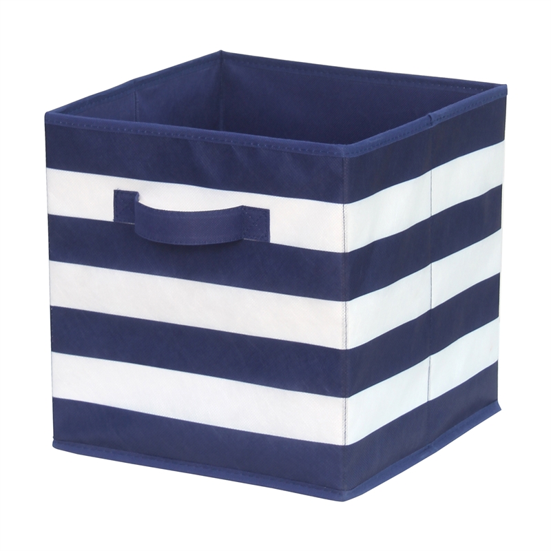 Flexi Storage 27 x 28 x 27cm Compact Cube Insert Blue Stripe