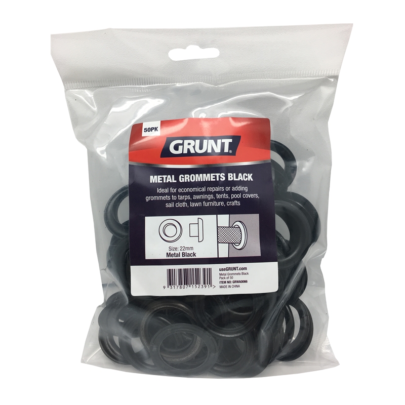 Grunt 22mm Black Grommets for bing Bunnings Warehouse