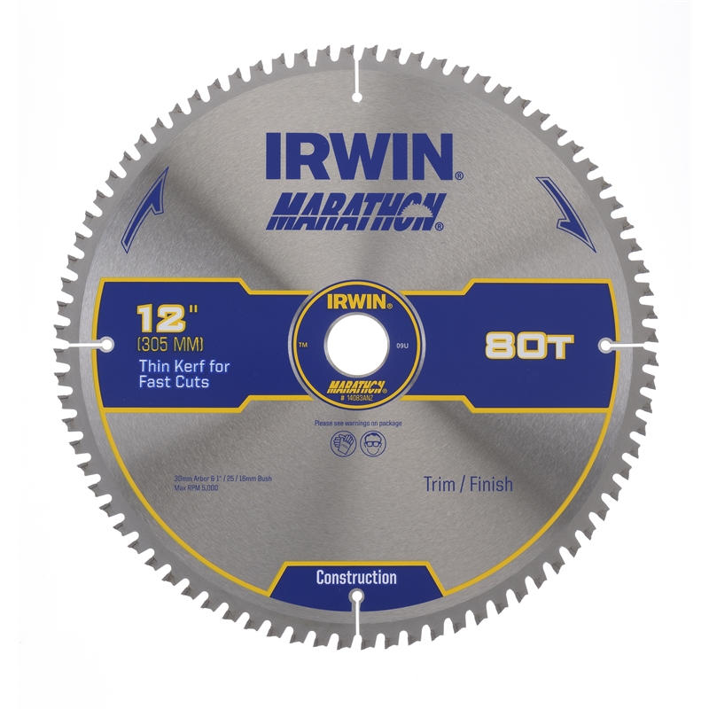 Irwin 305mm 80T Marathon Circular Saw Blade Bunnings Warehouse