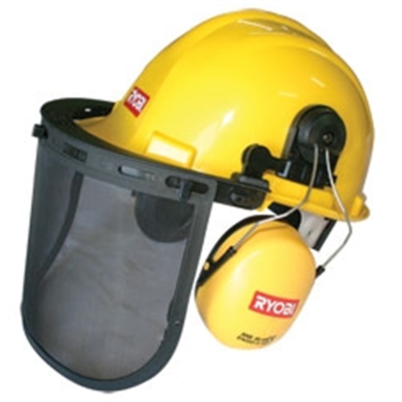 Ryobi Protective Helmet And Ear Muff Safety Set Bunnings Warehouse