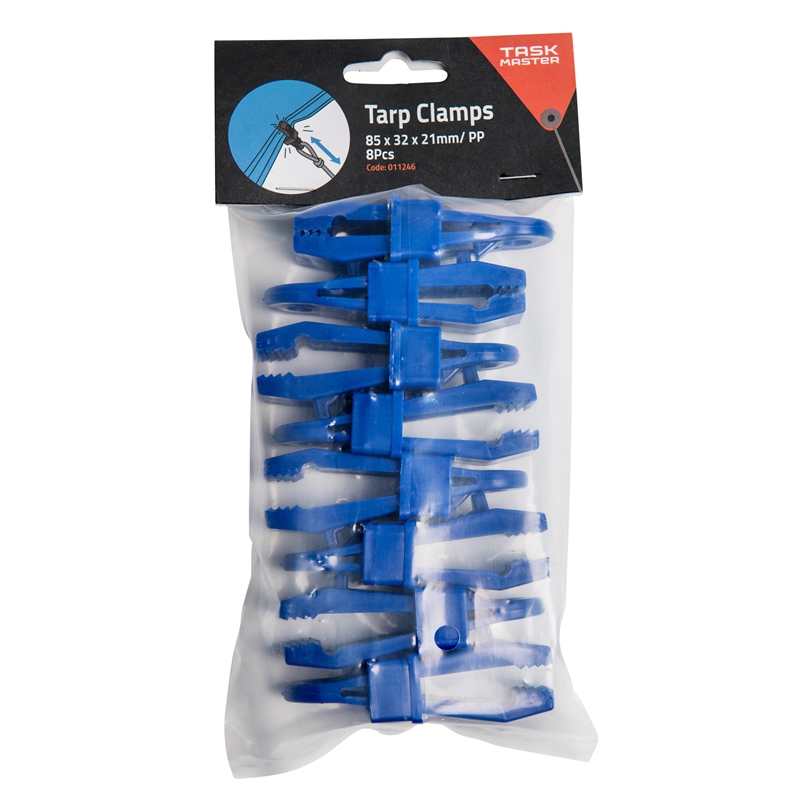 Taskmaster Blue Tarp Clamps 8 Pack Bunnings Warehouse