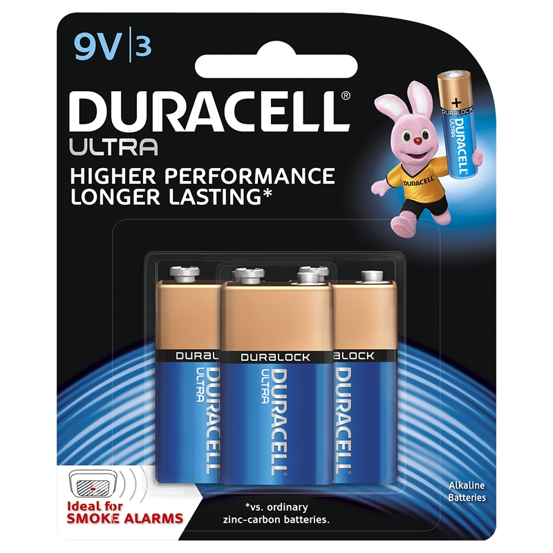Duracell 9V Ultra Batteries 3 Pack Bunnings Warehouse
