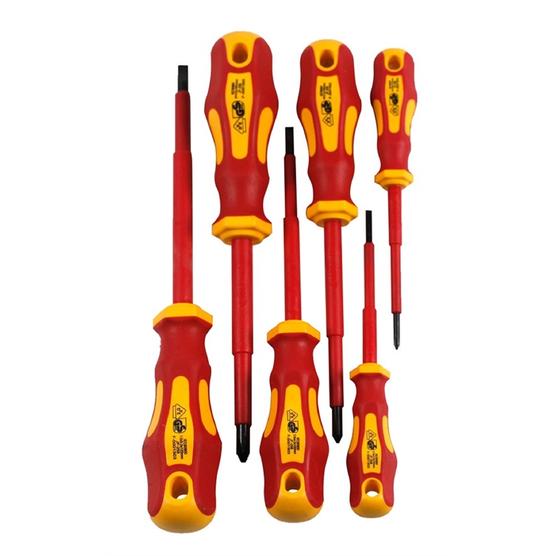 Craftright 6 Piece Insulated VDE Screwdriver set Bunnings Warehouse