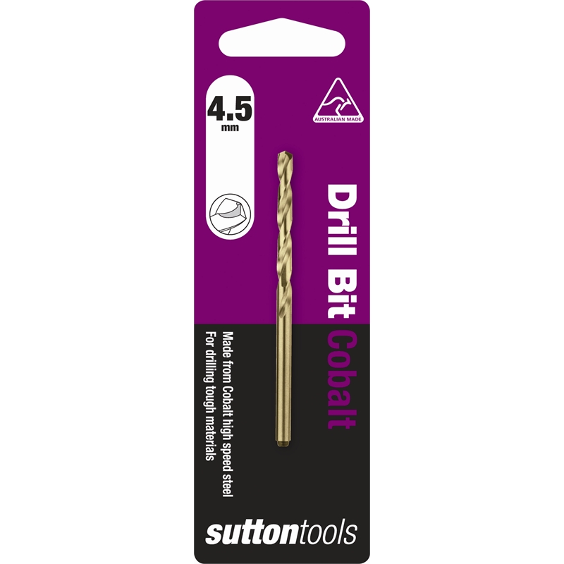 Sutton Tools 4.5mm HSS Cobalt Jobber Drill Bit Bunnings Warehouse