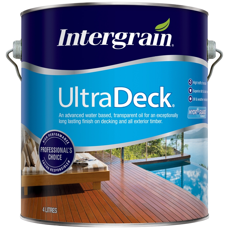 Intergrain 4L UltraDeck Merbau Water Based Decking Oil ...