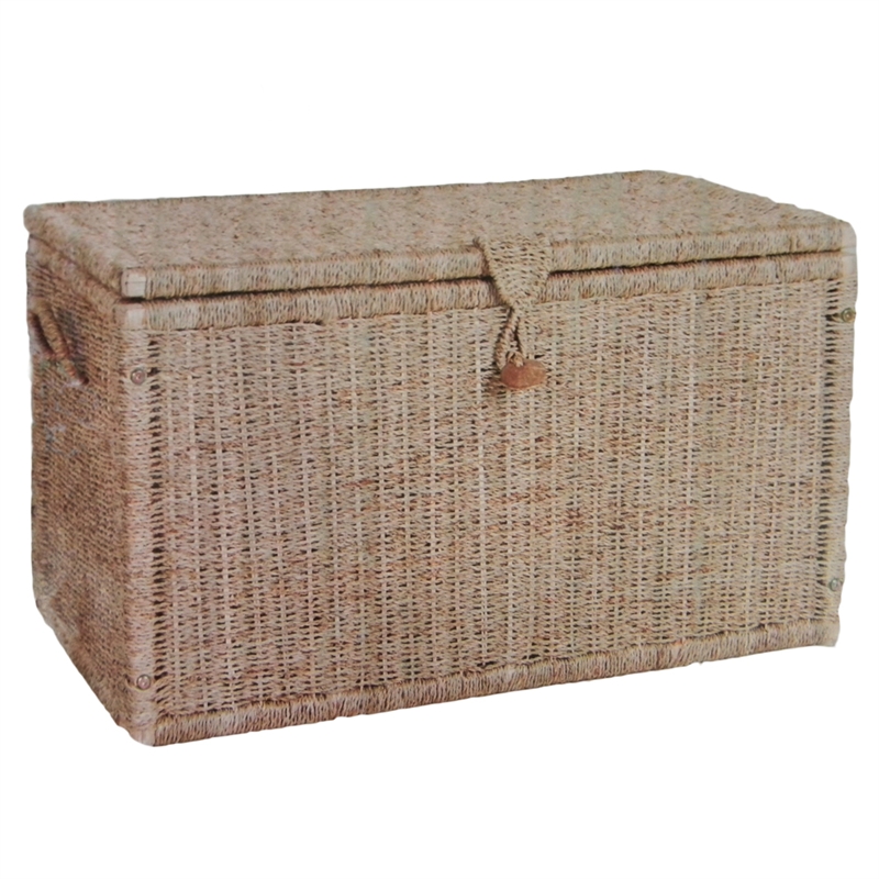 Naturally Organised 84 X 44 X 45cm Natural Seagrass Rectangular Trunk I N 2582905 Bunnings