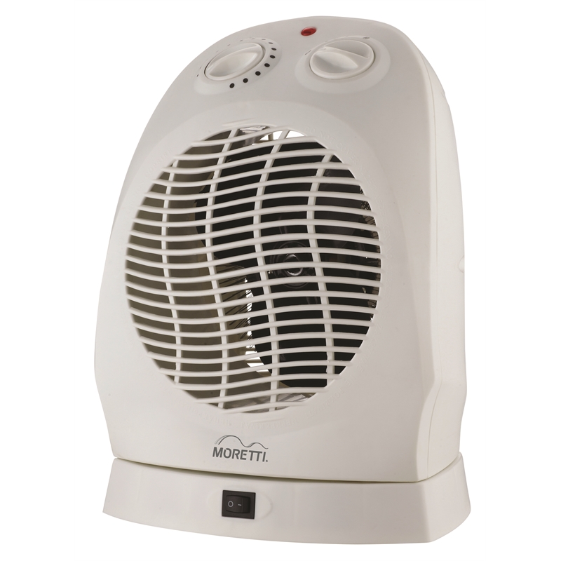 Moretti 2000W White Oscillating Heater Fan Bunnings Warehouse
