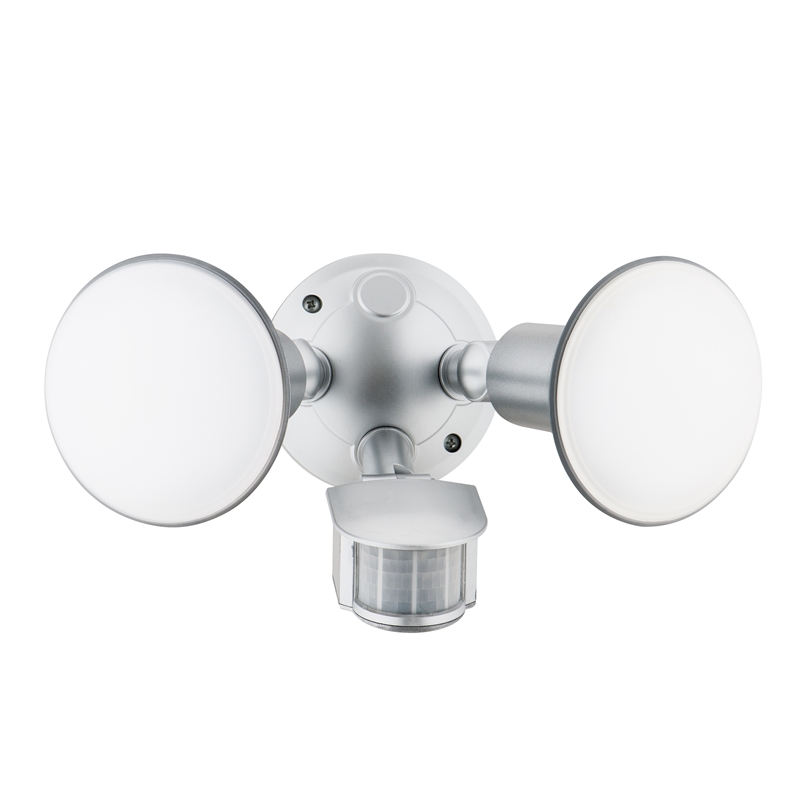 Arlec 20W LED Light Security Sensor Silver Bunnings Warehouse