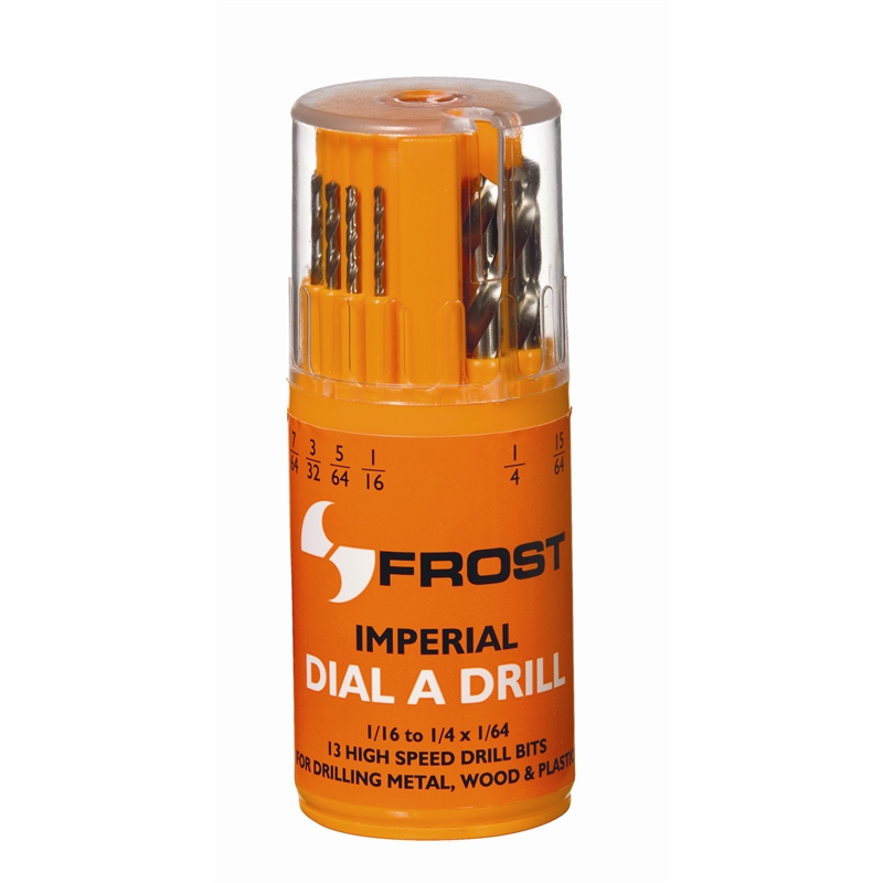 Frost 13 Piece Imperial High Speed Steel Drill Bit Set Bunnings Warehouse