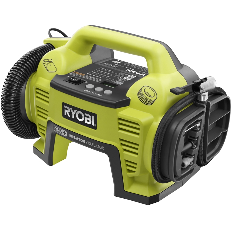 Ryobi One+ 18V Cordless Air Inflator And Deflator | Bunnings Warehouse