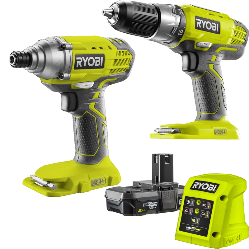 Ryobi 18V ONE+ 2.0Ah 2 Piece Combo Kit | Bunnings Warehouse