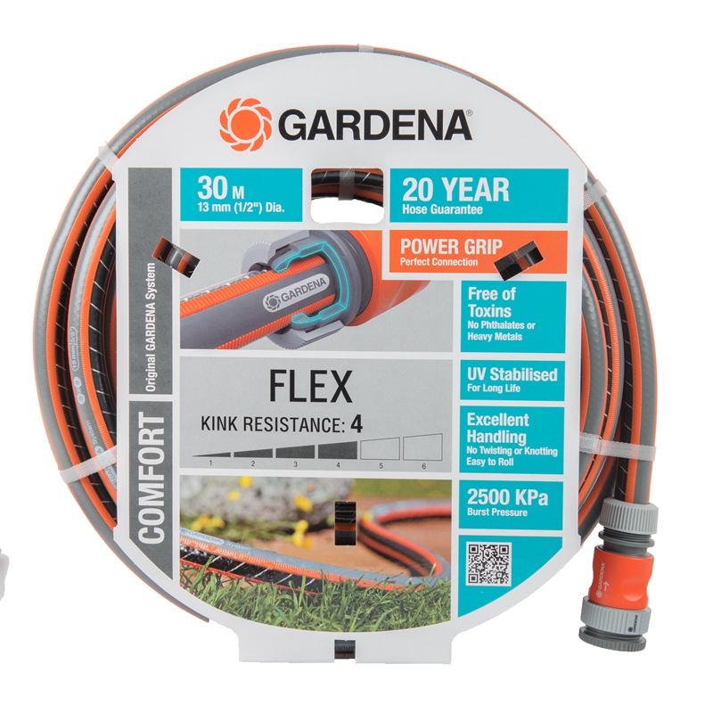 GARDENA 13mm x 30m Flex Fitted Garden Hose Bunnings Warehouse