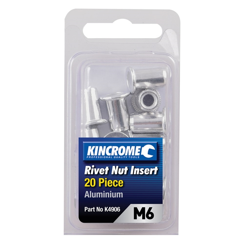 Kincrome M6 Rivet Nut Insert 20 Pack Bunnings Warehouse