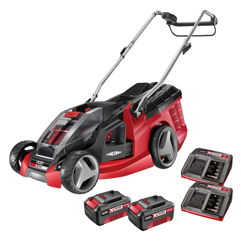 Ozito Power X Change 18V Cordless Lawn Mower Kit | Bunnings Warehouse